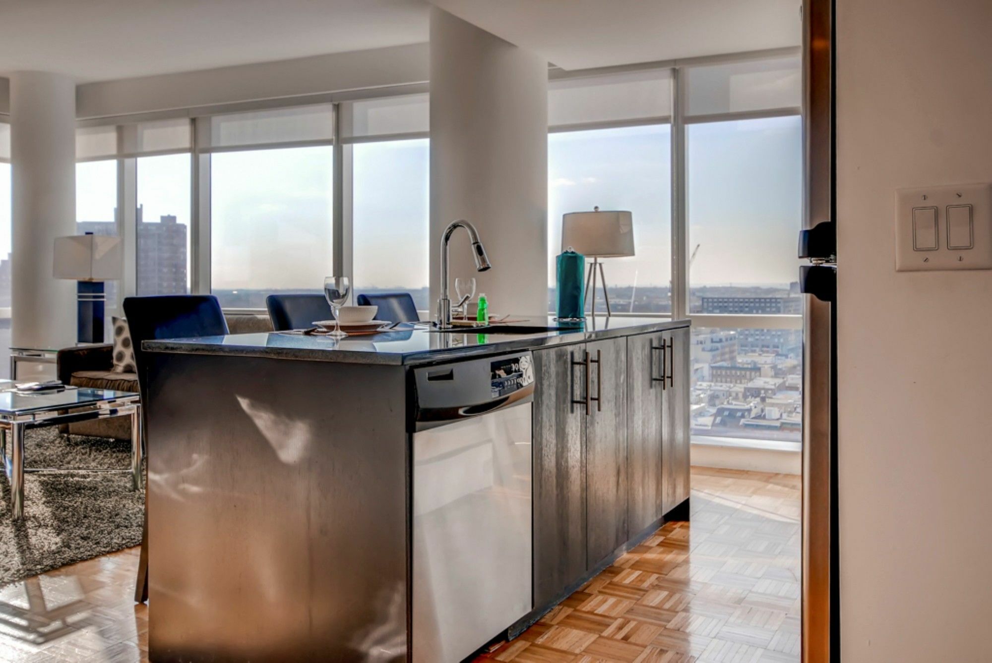 Global Luxury Suites At Greene Jersey City Buitenkant foto