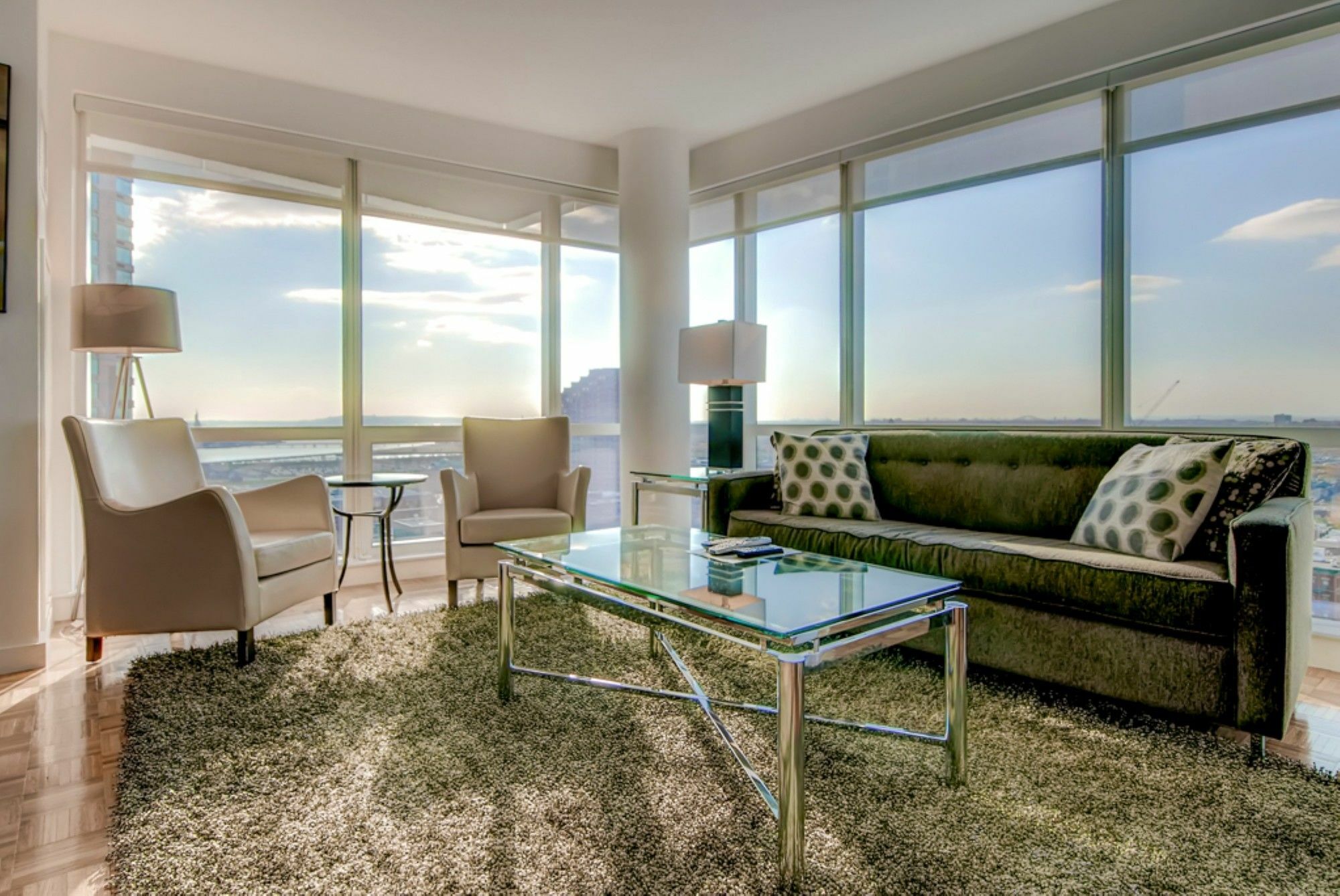 Global Luxury Suites At Greene Jersey City Buitenkant foto